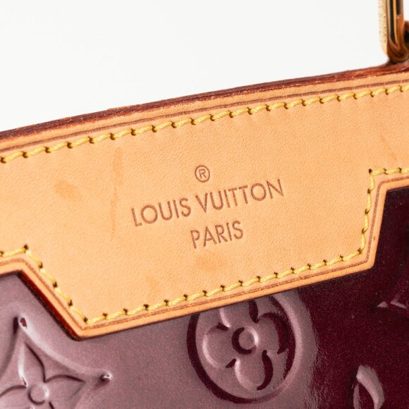Louis Vuitton Brea GM Rouge Fauviste Monogram Vernis Leather Tote - Picture 10 of 14